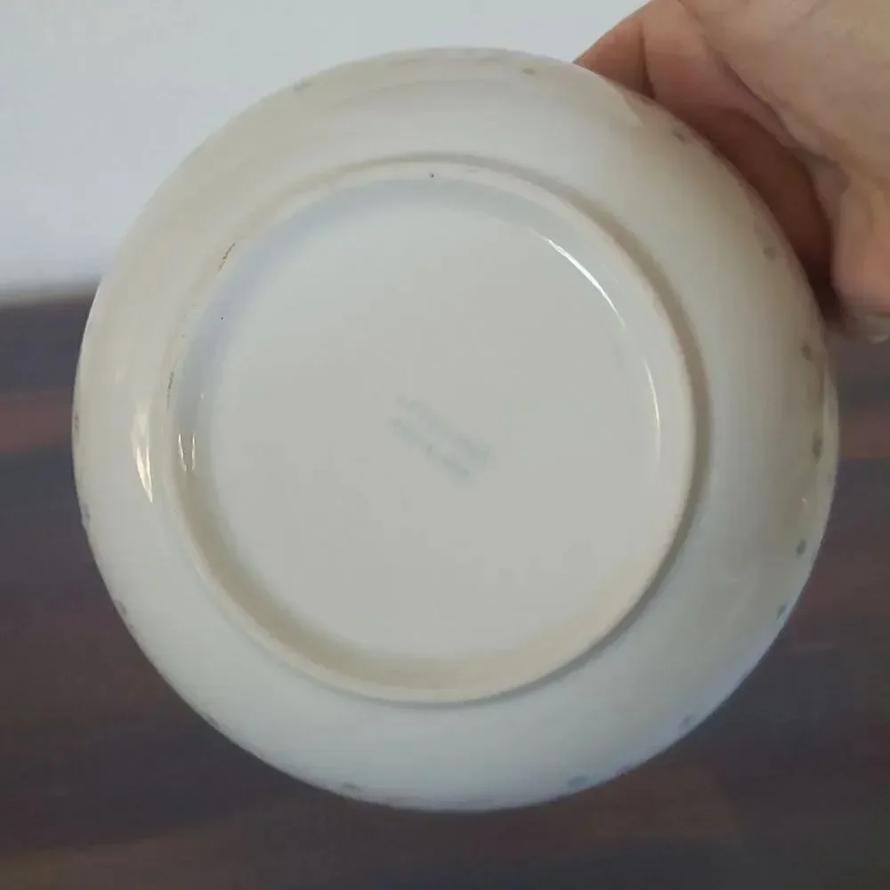 Very Pretty Vintage 1993 FTD Floral Ceramic Bowl Dish